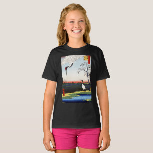 Minowa, Kanasugi, Mikawashima by Utagawa Hiroshige T-Shirt