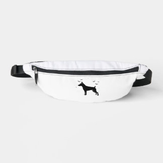 MinPin Dog � Halloween Moon Silhouette Classic T-S Bum Bags