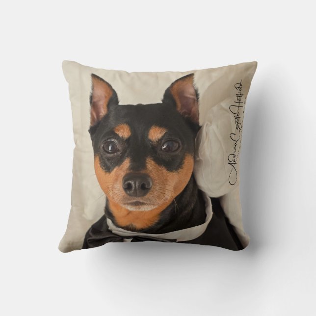 MinPin Tux Cushion (Back)