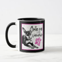 MinPin Valentine's Day Mug - Dog Valentine