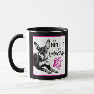 MinPin Valentine's Day Mug - Dog Valentine