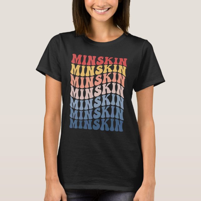 Minskin Groovy Retro Cat T-Shirt (Front)
