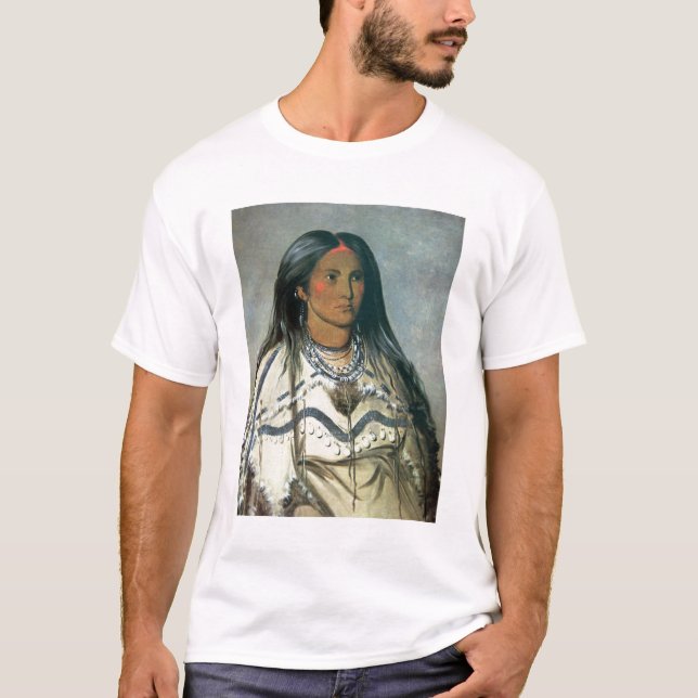 'Mint', a Mandan Indian girl, 1832 (colour litho) T-Shirt (Front)