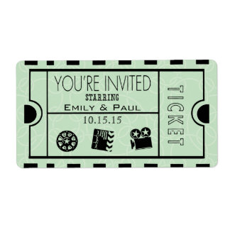 Mint Admit One Save the Date