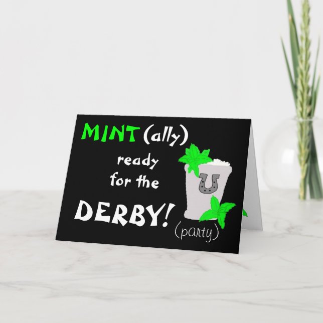 MINT(ally) ready for the DERBY! party invite (Front)