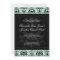 Mint and Black Damask Wedding Invitation