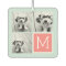 Mint and Coral Photo Collage Custom Monogram