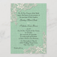 Mint and Lacey Ivory Floral