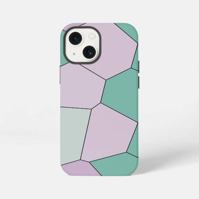 Mint and Lavender iPhone Case (Back)