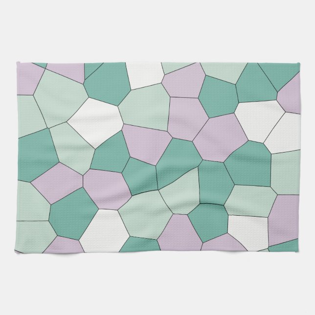Mint and Lavender Tea Towel (Horizontal)