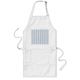 Mint and lilac candy stripes long apron