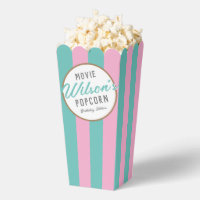 Mint and Pink Special Event Movie Night Popcorn