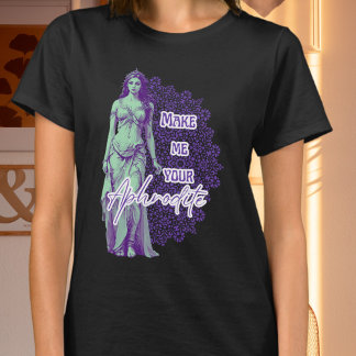 Mint and Purple  Aphrodite  T-Shirt