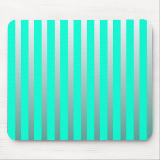 Mint And Sliver Stripes Mouse Mat