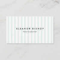 Mint and White Pinstripes Pattern Modern