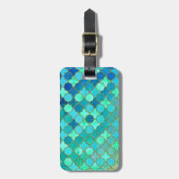 Mint Aqua Teal Gold Oriental Moroccan Tile pattern