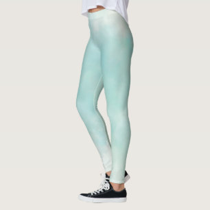 Mint Aqua Tie Dye Leggings