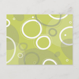 Mint Atomic Abstract Postcard