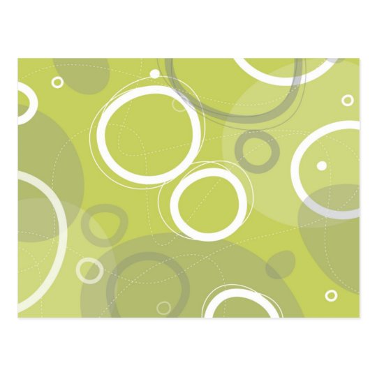 Mint Atomic Abstract Postcard