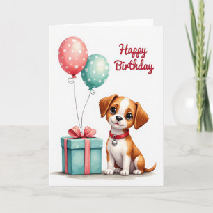 Mint Balloon Birthday Card