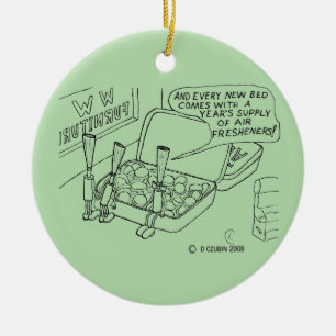 Mint Bed Ceramic Tree Decoration