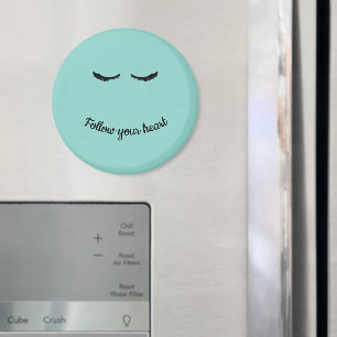 Mint Black Eyelashes Glam  Magnet