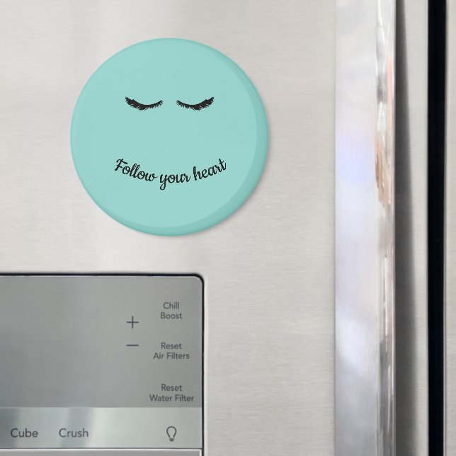 Mint Black Eyelashes Glam  Magnet (In Situ (Fridge))