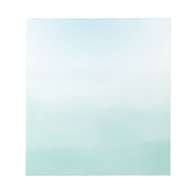 Mint Blue Ombre Notepad (Front)