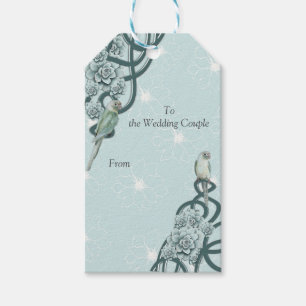 Mint Blue Pine Green Succulents Gift Tags
