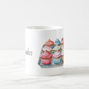 Mint Blue Pink Chocolate Cupcakes Coffee Mug