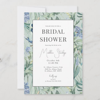 Mint Botanical Garden Bridal Shower Invitation