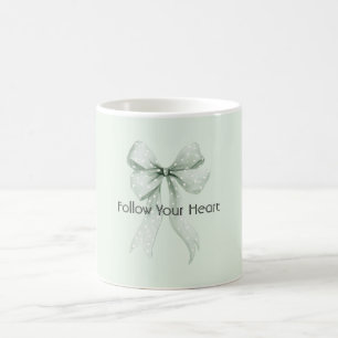 Mint Bow Coffee Mug