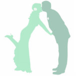 Mint Bride and Groom Photo Sculpture Decoration<br><div class="desc">mint bride and groom</div>