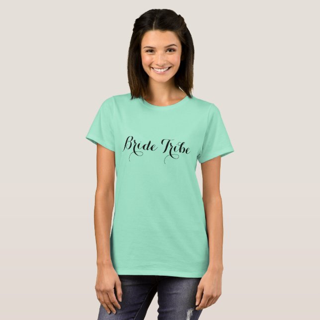 Mint Bride Tribe Bachelorette Tshirt (Front Full)