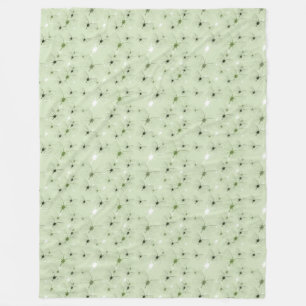 Mint Butterflies Garden Fleece Blanket