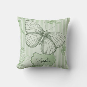 Mint Butterfly Cushion