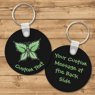 Mint Butterfly Keychain
