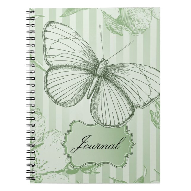 Mint Butterfly Notebook (Front)