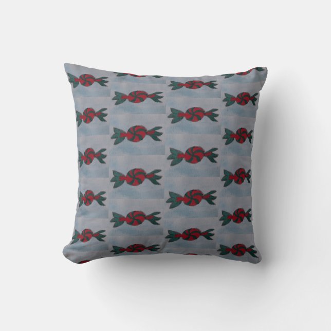 Mint Candies Throw Cushion (Front)
