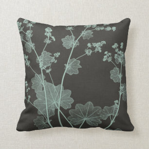 Mint & Charcoal Nature Study I Cushion