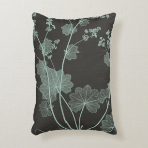 Mint & Charcoal Nature Study I Decorative Cushion