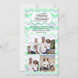 Mint Chevron Holiday
