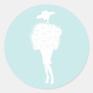 Mint Chic Fashion Lady Sticker