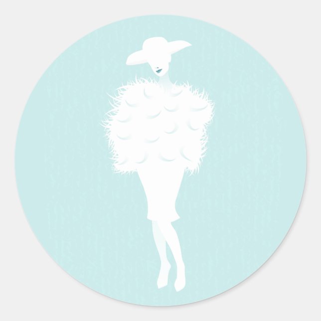 Mint Chic Fashion Lady Sticker (Front)