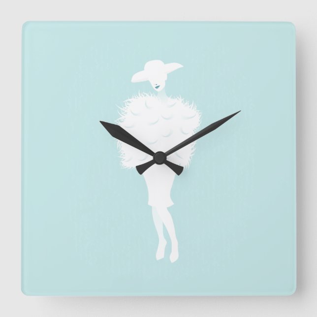 Mint Chic Square Wall Clock (Front)