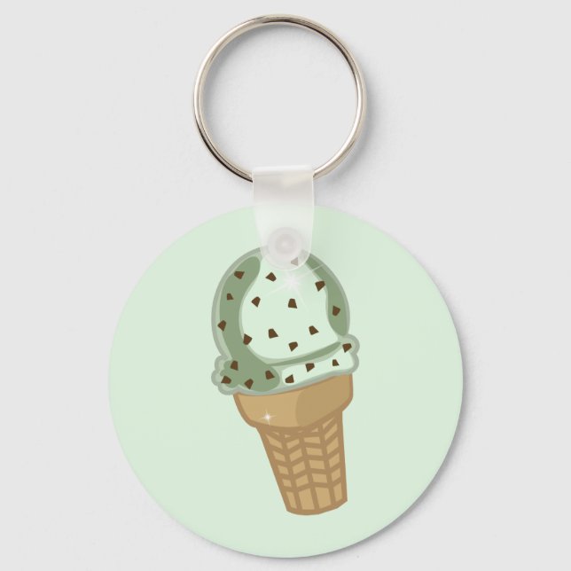 Mint Chocolate Chip Key Ring (Front)