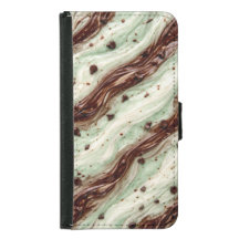 Mint Chocolate Chip Milkshake Marble Design