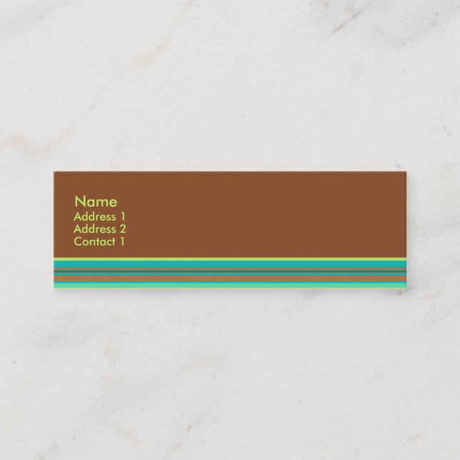 Mint Chocolate Profile Card (Front)