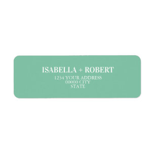 Mint classic Personalised wedding