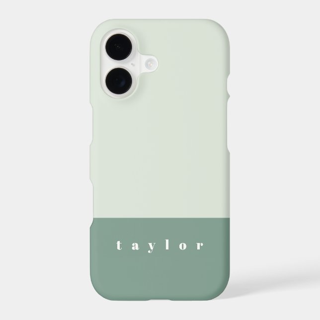 Mint Colour Block Personalised (Back)